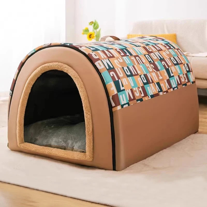 Winter-Ready Large Dog Kennel – Insulated, Removable, Four-Season Use