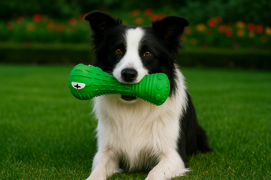 Durable, Interactive Dog Toy – Natural Milk-Flavored Rubber Chew Stick for Anxiety Relief & Dental Care