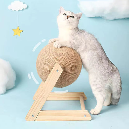 “Scratchy Ball – Sisal Toy for Happy Paws”