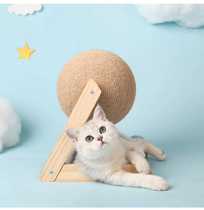 “Scratchy Ball – Sisal Toy for Happy Paws”