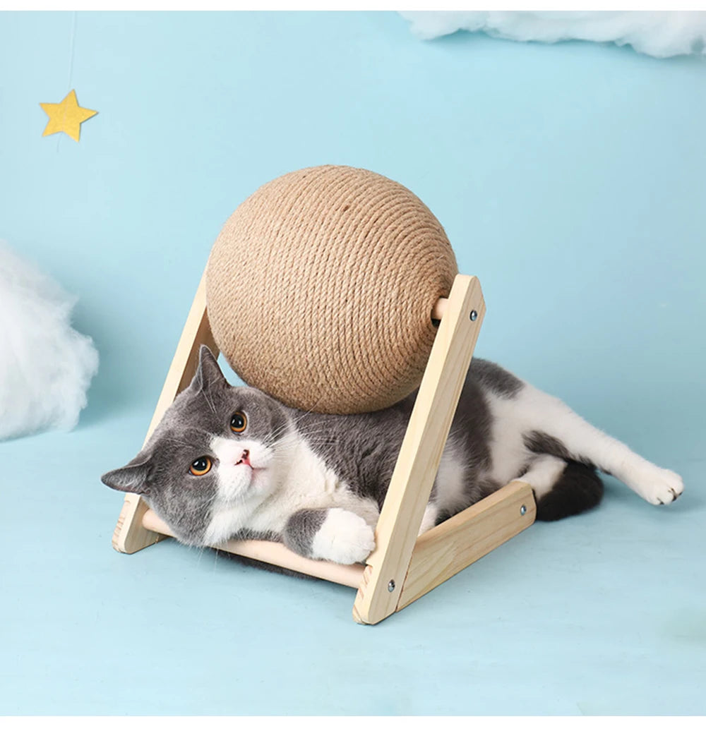 “Scratchy Ball – Sisal Toy for Happy Paws”