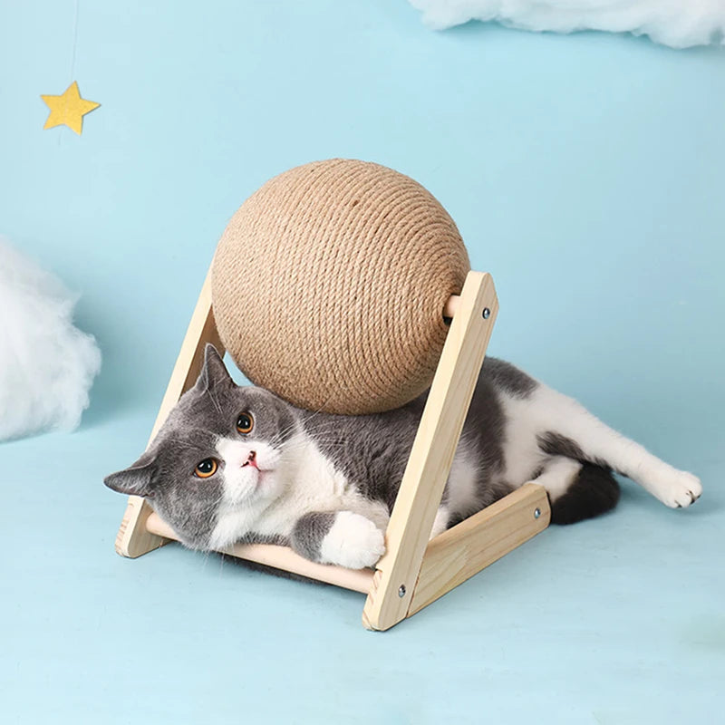 “Scratchy Ball – Sisal Toy for Happy Paws”