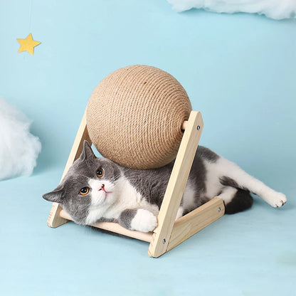 “Scratchy Ball – Sisal Toy for Happy Paws”