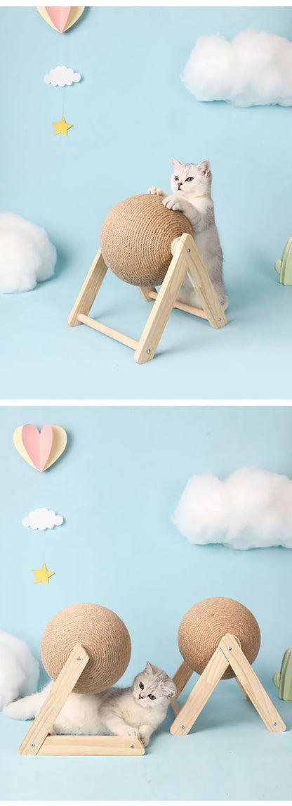 “Scratchy Ball – Sisal Toy for Happy Paws”