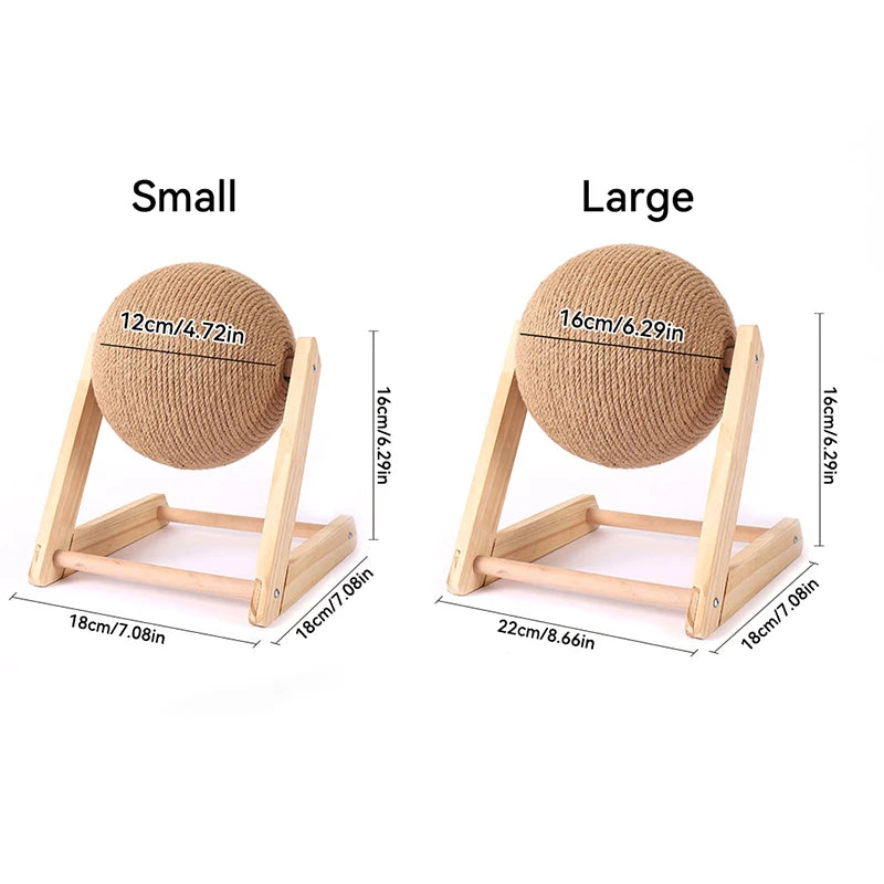 “Scratchy Ball – Sisal Toy for Happy Paws”