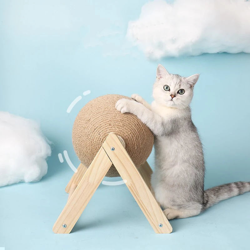 “Scratchy Ball – Sisal Toy for Happy Paws”