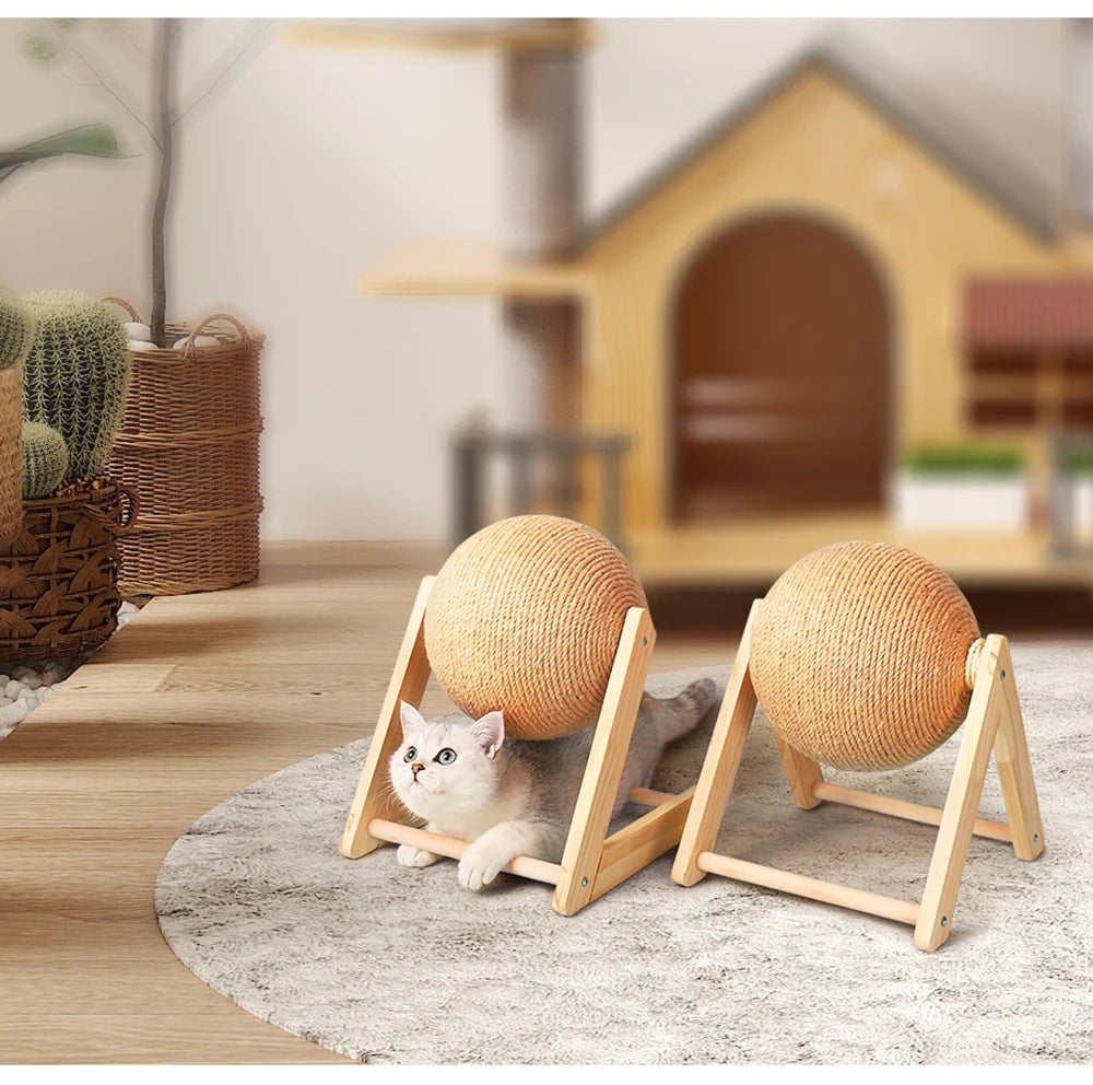 “Scratchy Ball – Sisal Toy for Happy Paws”