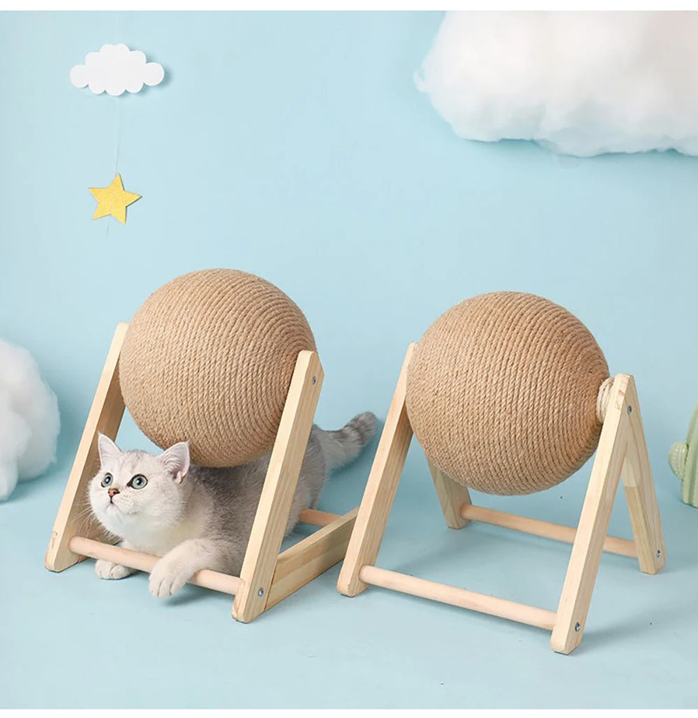 “Scratchy Ball – Sisal Toy for Happy Paws”