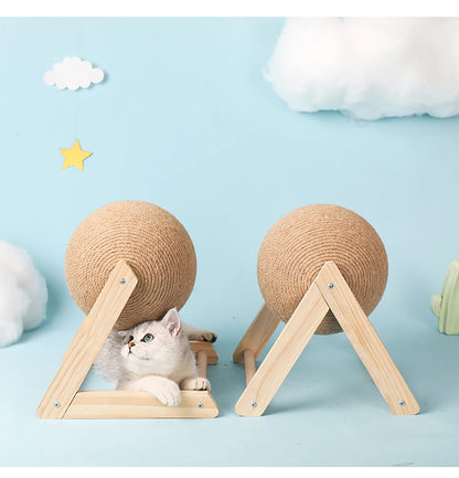 “Scratchy Ball – Sisal Toy for Happy Paws”