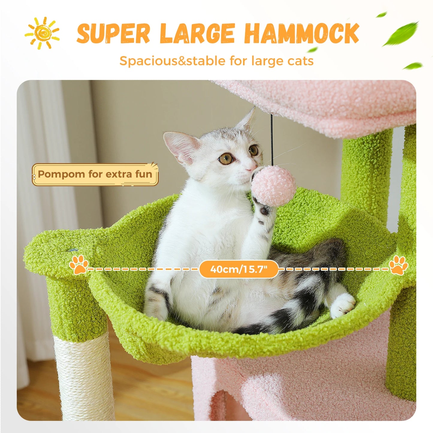 “Mega Cat Tower – Condos, Scratch Posts & Toys”