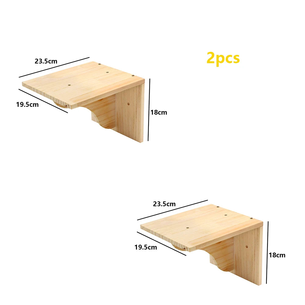 “Kitty Climb & Chill – Wall Set with Bridge”