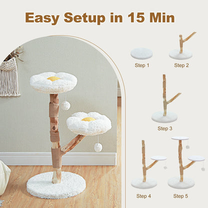 “Blossom Tree – Cat Tower with Scratcher & Bed”