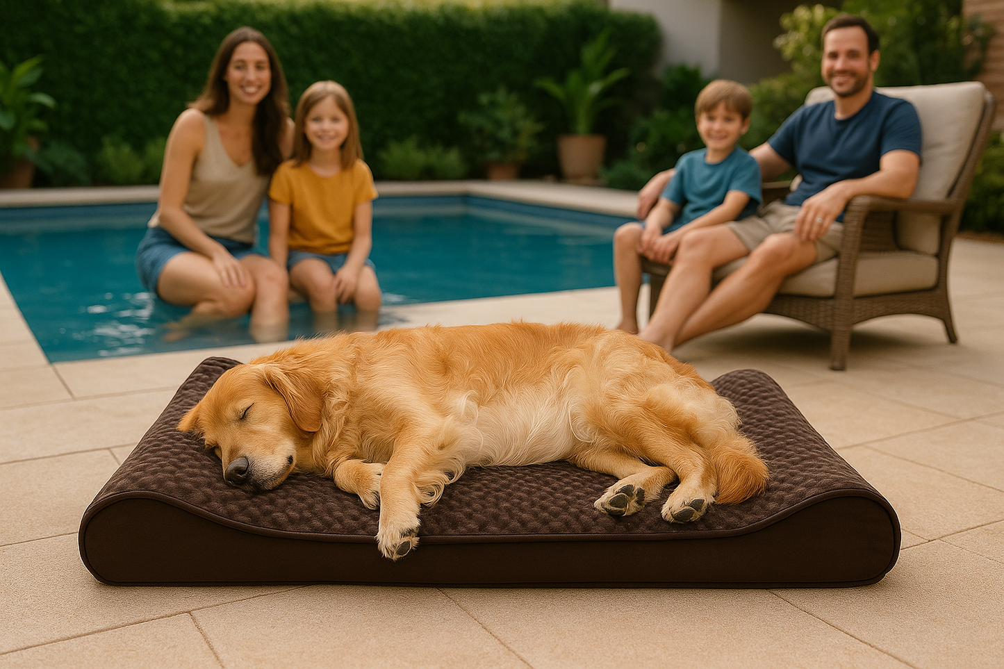 Orthopedic Dog Bed for Large Dogs (Up to 75 lbs) – Removable Washable Cover, Ultra Plush Faux Fur & Suede