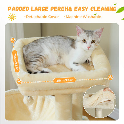 “Mega Cat Tower – Condos, Scratch Posts & Toys”