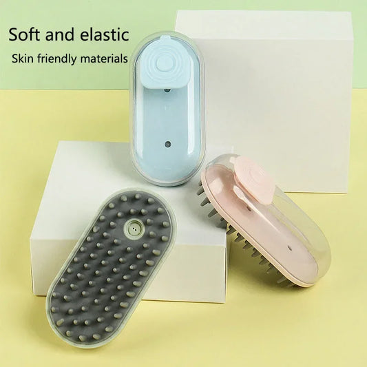 Silicone Dog Bath Brush with Shampoo Dispenser
