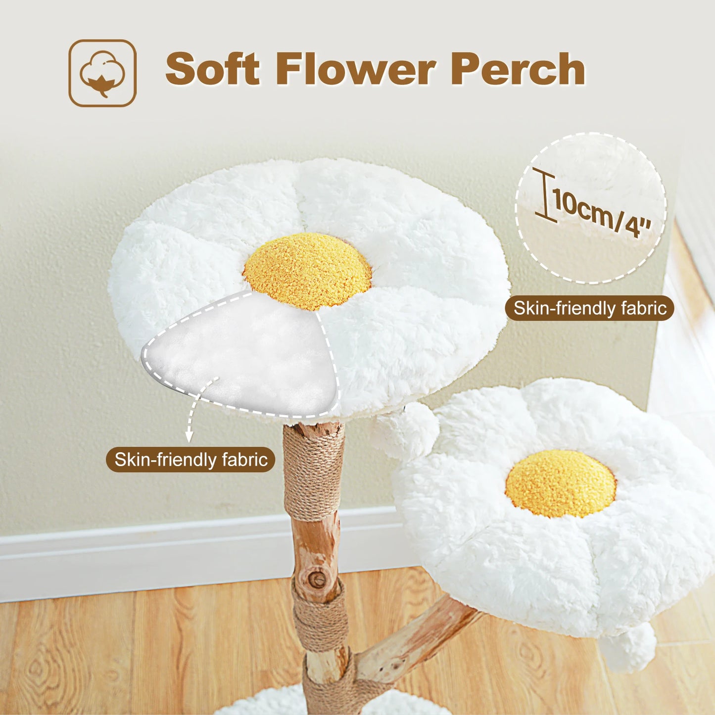 “Blossom Tree – Cat Tower with Scratcher & Bed”