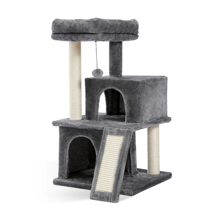 “Mega Cat Tower – Condos, Scratch Posts & Toys”