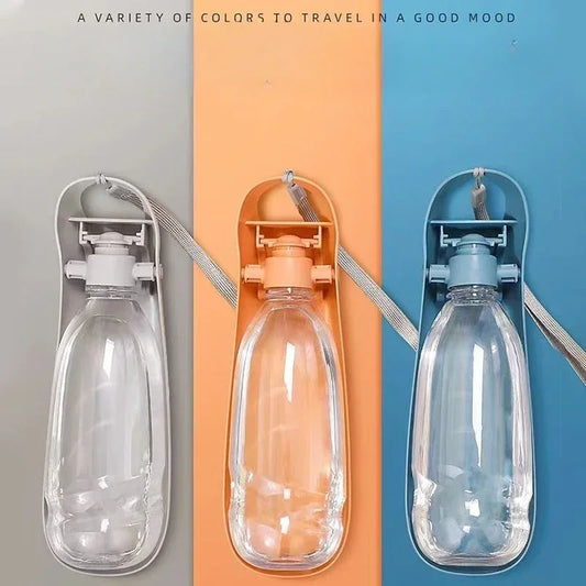Portable Dog Water Bottle with Foldable Bowl for Small & Large Dogs