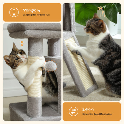 “Mega Cat Tower – Condos, Scratch Posts & Toys”