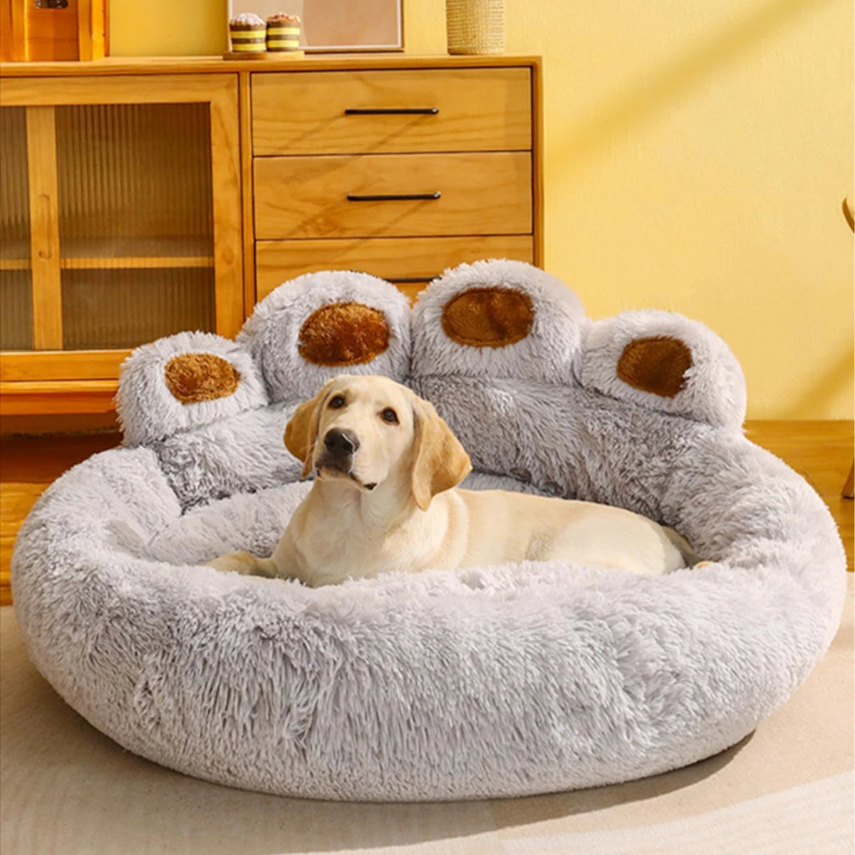 “CozyPaws Sofa Bed – For Small to Large Pets”