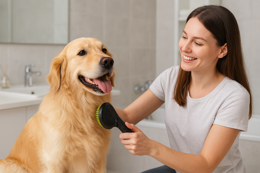 Pet Grooming Brush Vacuum Attachment – 32mm Tool for Removing Loose Hair from Dogs