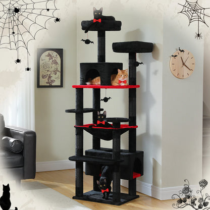 “Purr Palace – Large Tree with Scratcher & Bed”