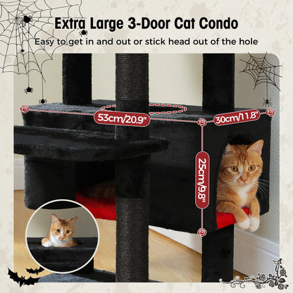 “Purr Palace – Large Tree with Scratcher & Bed”