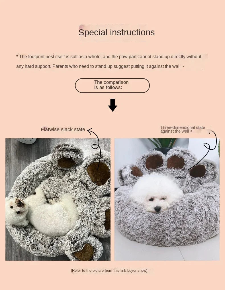 Kennel Winter Warm Deep Sleep Small Dog Dog Mattress Removable and Washable Pet Dog Supplies