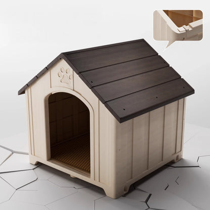 Weatherproof Insulated Dog Kennel for Medium to Large Dogs – Breathable Outdoor Yard Shelter