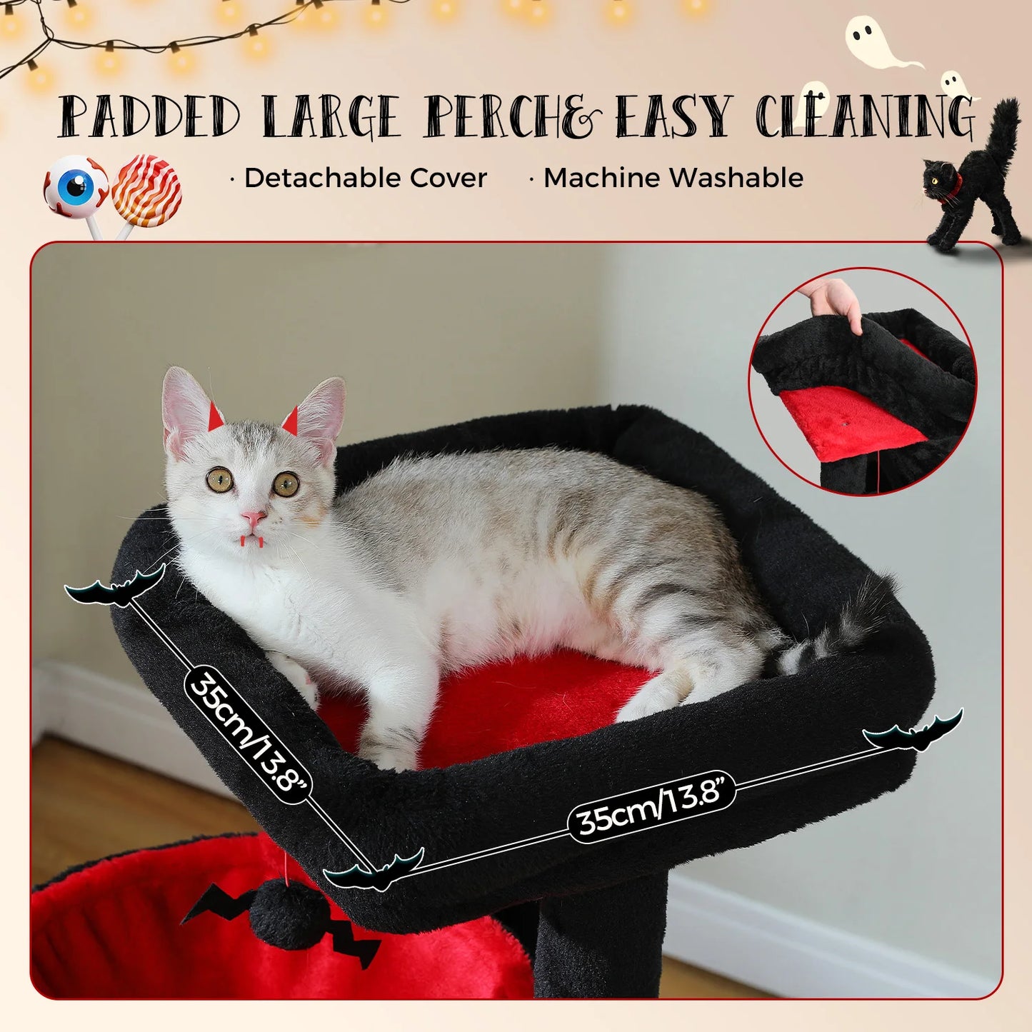 “Mega Cat Tower – Condos, Scratch Posts & Toys”