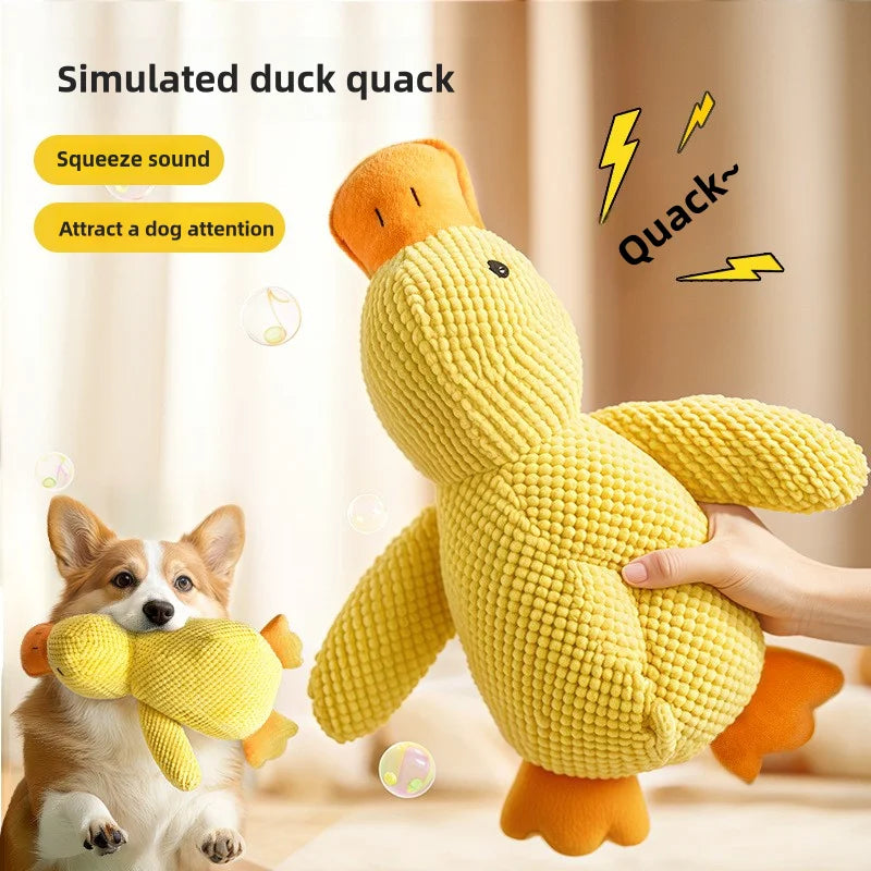 “Plush Duck Toy – Molar Relief & Fun Sounds”