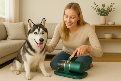 Cordless Pet Hair Vacuum – Easy-to-Use Handheld Cleaner for Pet Messes on Beds & Furniture
