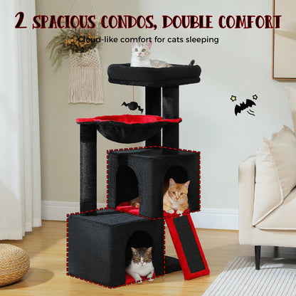 “Mega Cat Tower – Condos, Scratch Posts & Toys”