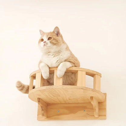“Purrfect Wall Fun – Cat Hammock & Climber”