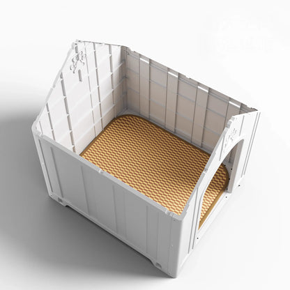 Weatherproof Insulated Dog Kennel for Medium to Large Dogs – Breathable Outdoor Yard Shelter