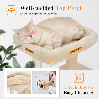 “Mega Cat Tower – Condos, Scratch Posts & Toys”