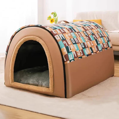 Winter-Ready Large Dog Kennel – Insulated, Removable, Four-Season Use