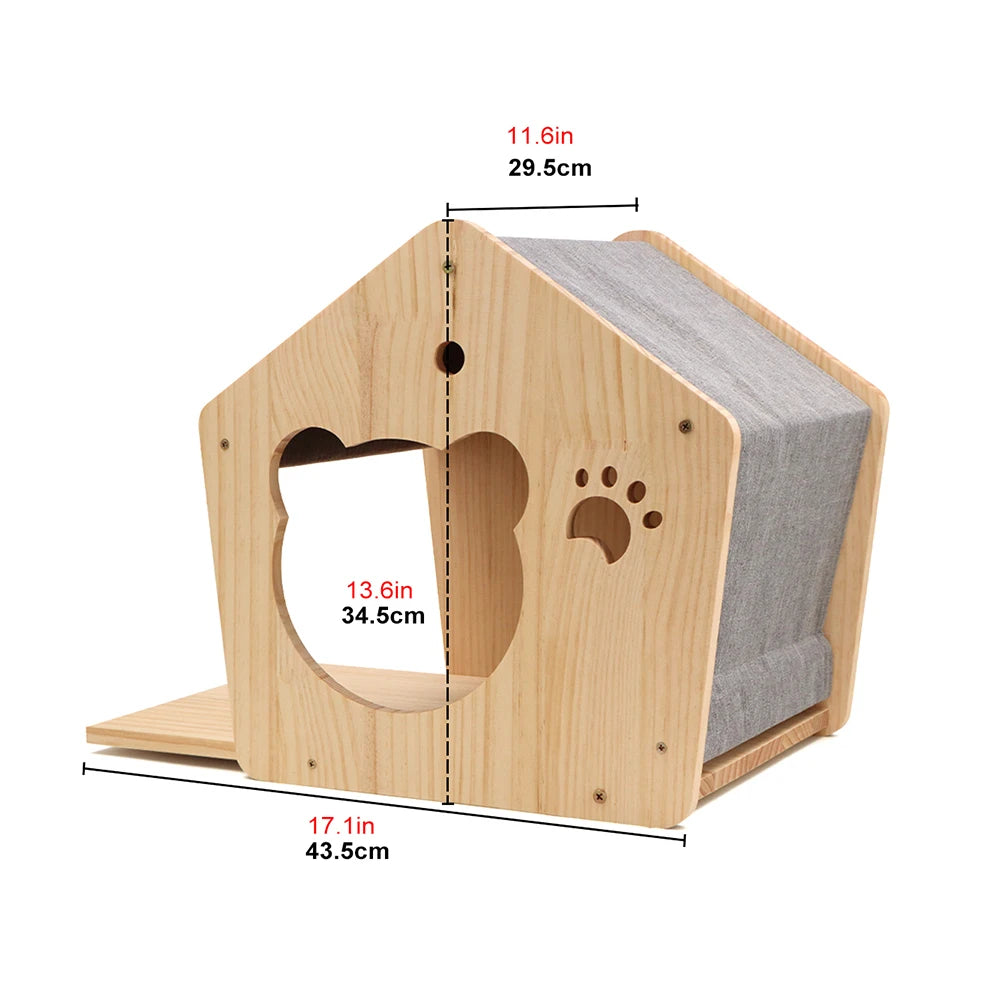 “Kitty Climb & Chill – Wall Set with Bridge”