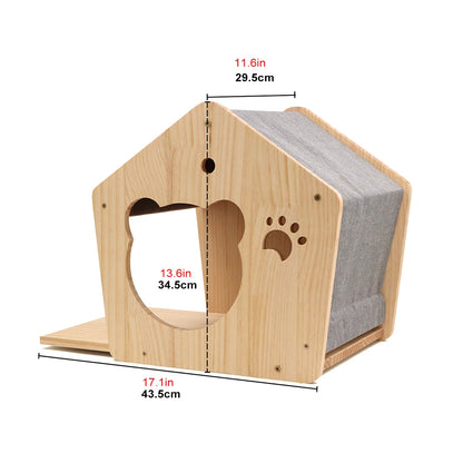 “Kitty Climb & Chill – Wall Set with Bridge”