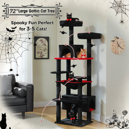 “Purr Palace – Large Tree with Scratcher & Bed”