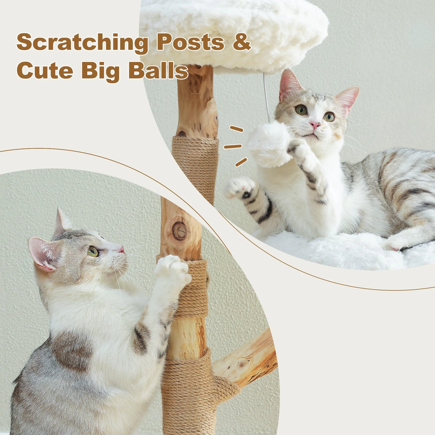 “Blossom Tree – Cat Tower with Scratcher & Bed”