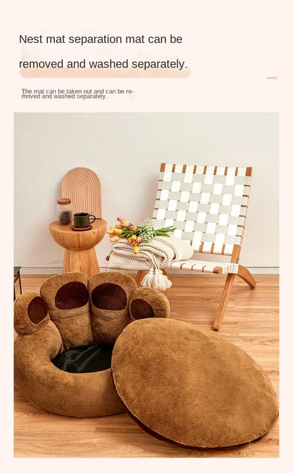 Kennel Winter Warm Deep Sleep Small Dog Dog Mattress Removable and Washable Pet Dog Supplies