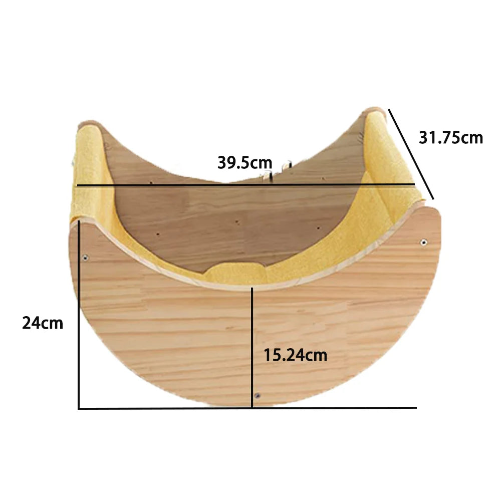 “Purrfect Wall Fun – Cat Hammock & Climber”