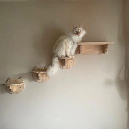 “Kitty Climb & Chill – Wall Set with Bridge”