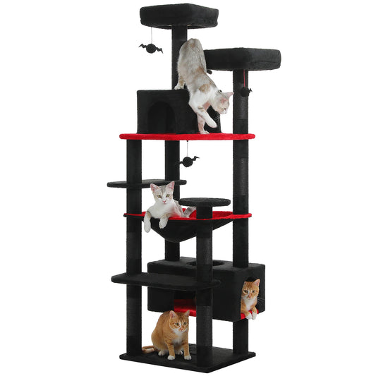 “Purr Palace – Large Tree with Scratcher & Bed”