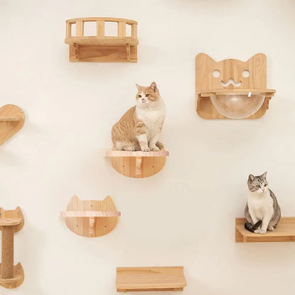 “Purrfect Wall Fun – Cat Hammock & Climber”