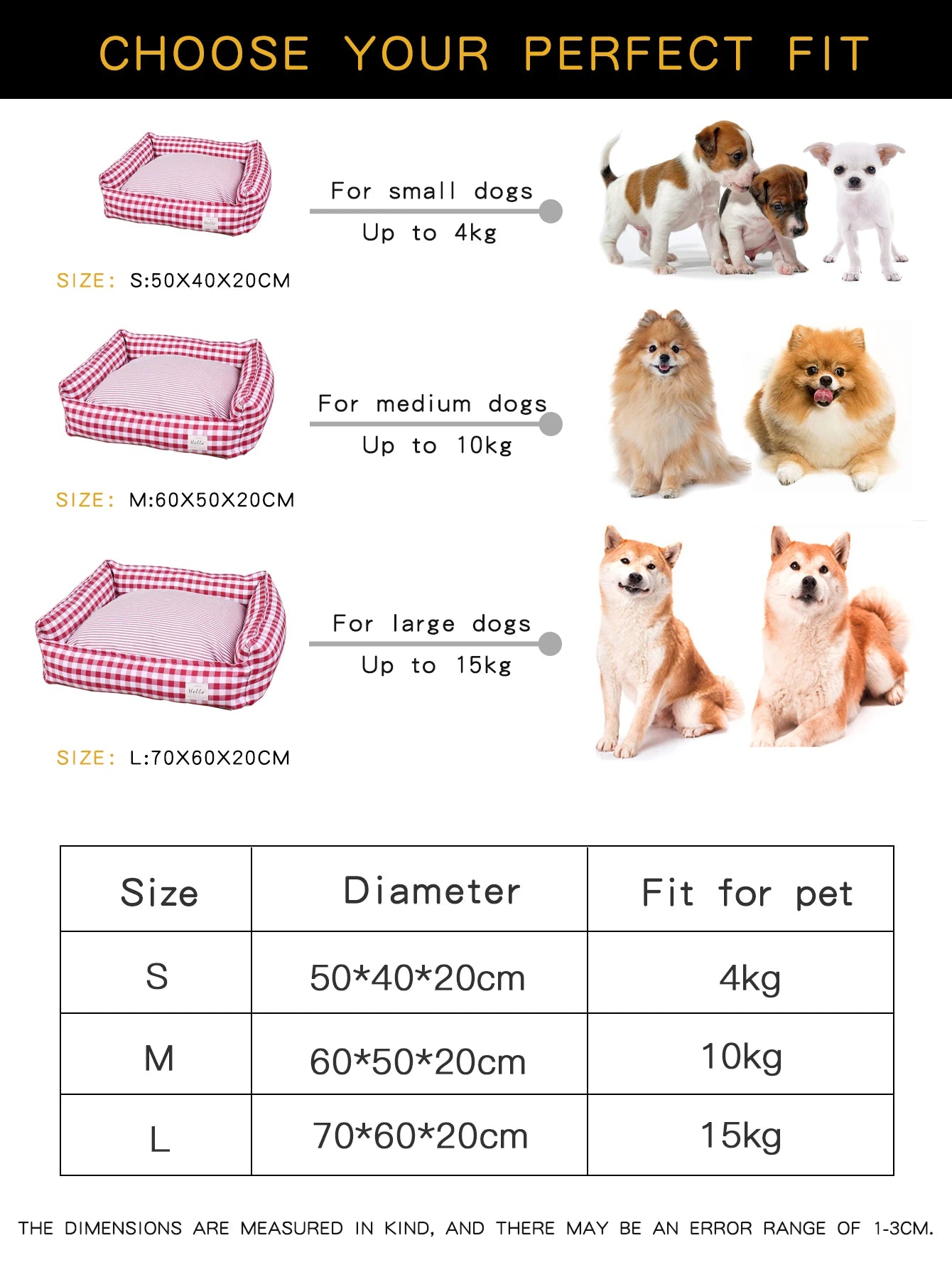 “Comfy Pet Bed – Soft, Washable & Size-Friendly”