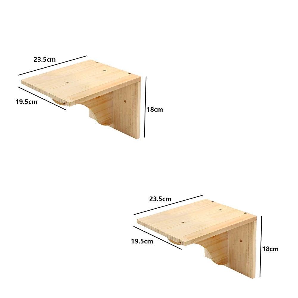 “Kitty Climb & Chill – Wall Set with Bridge”