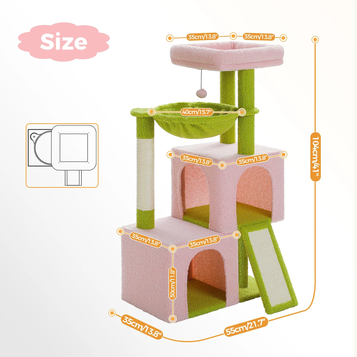 “Mega Cat Tower – Condos, Scratch Posts & Toys”