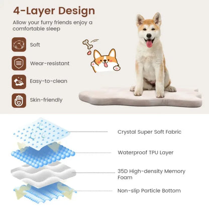 Orthopedic Dog Bed – Memory Foam Support for Large Dogs